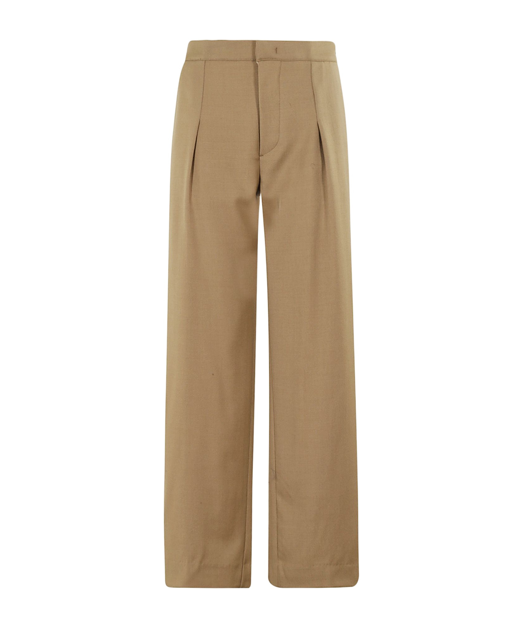 Dondup Pleated Front Lounge Pants In Brown