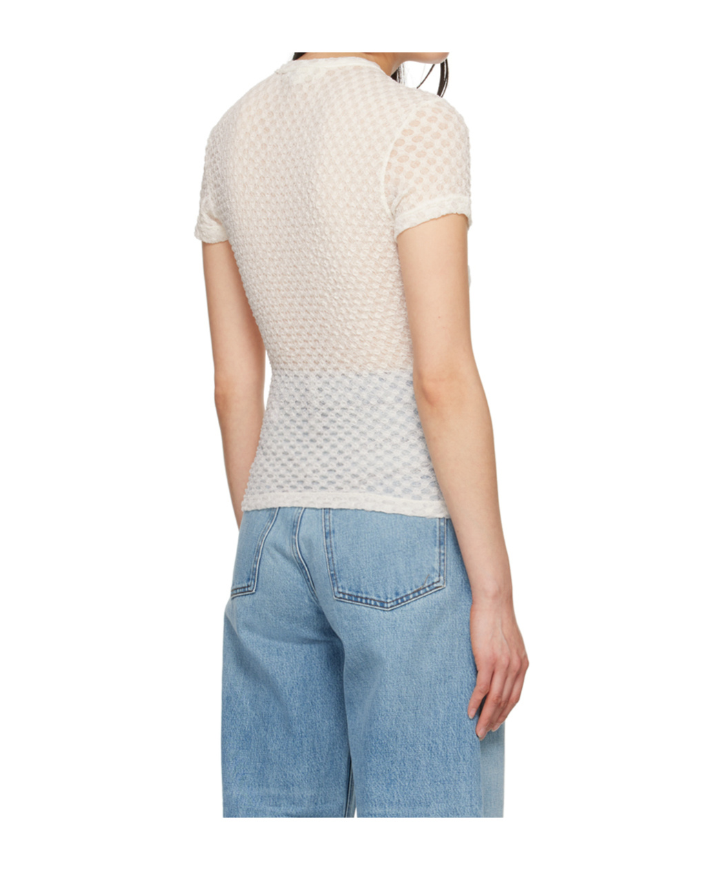 Frame Off-white Crewneck T-shirt In White