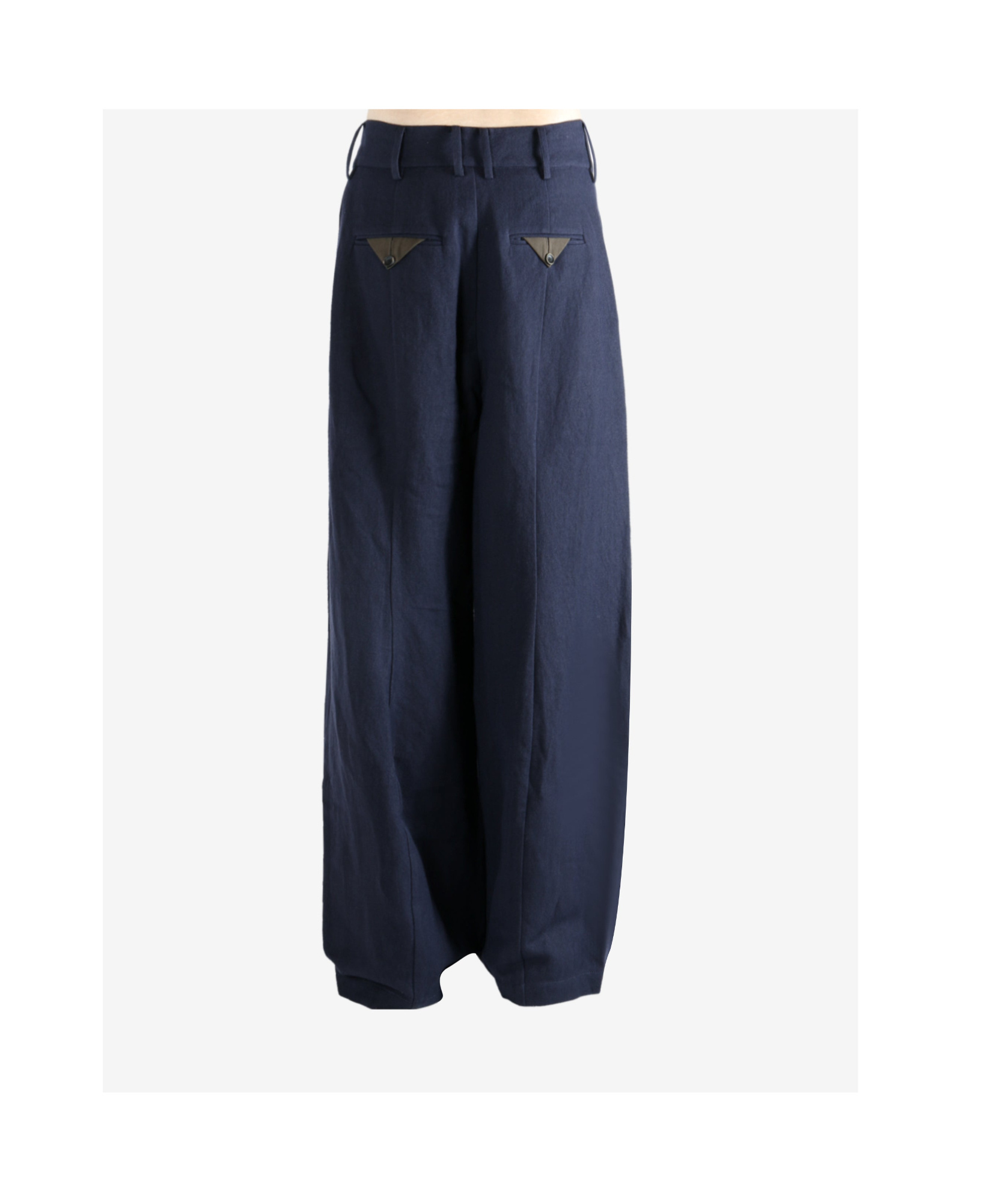 Uma Wang Belt Loop Casual Pants In Black