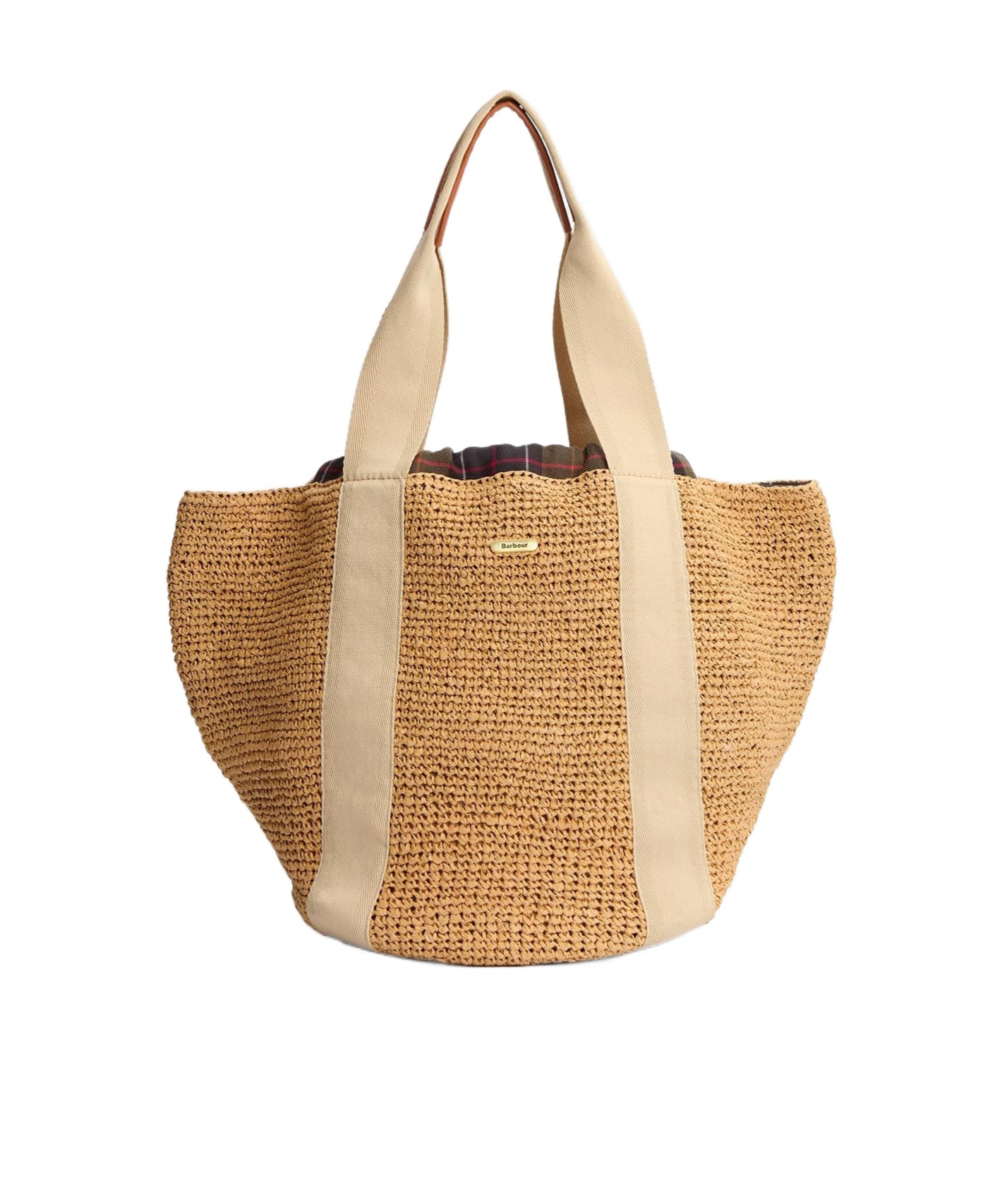 Barbour Double Handle Handbag In Nude