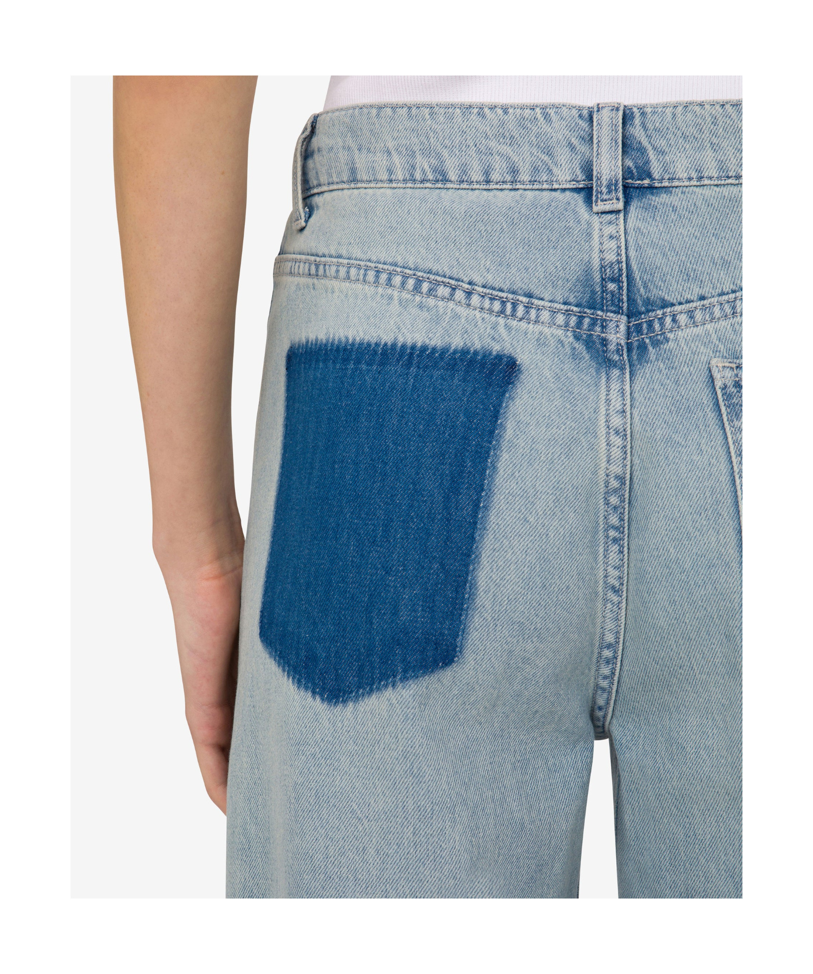 Moschino Jeans Light Denim Jeans In Gray