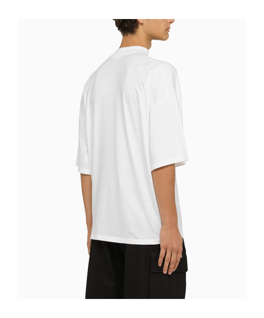 Jil Sander Mock-neck Oversized T-shirt In White