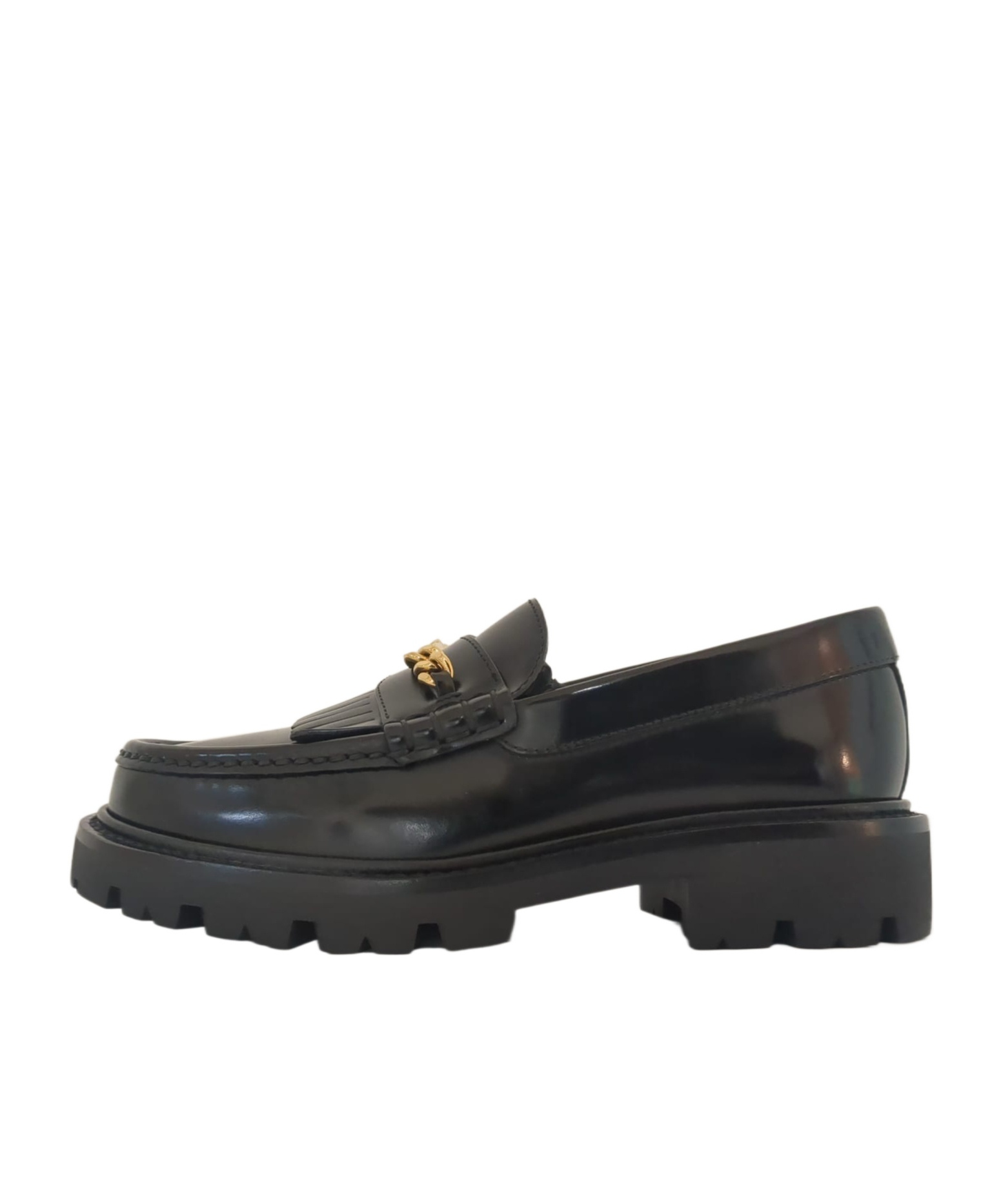 Celine Round-headed Love Shoes In Black