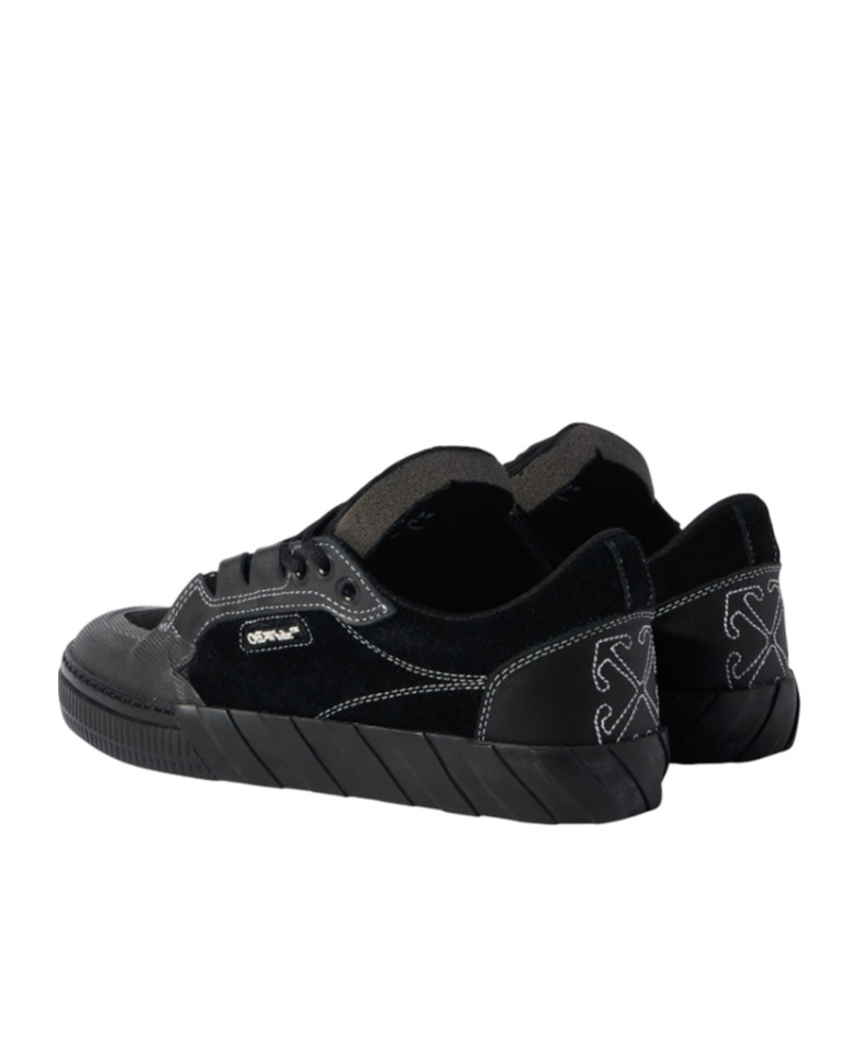 Off-white Off White Black 779 Vulcanized Leather Sneakers In Black
