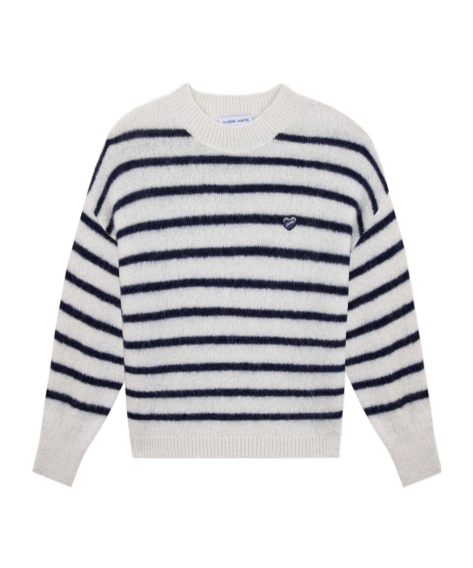 Maison Labiche Long-sleeved Sweater In Midnight Blue