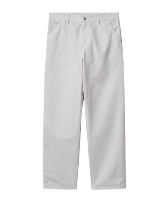 Carhartt Single Knee Pant Sonyc Silver In Cotton In White