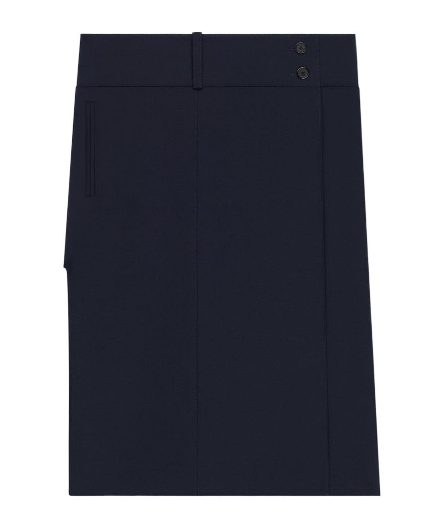 Courrèges Belted Slit Skirt