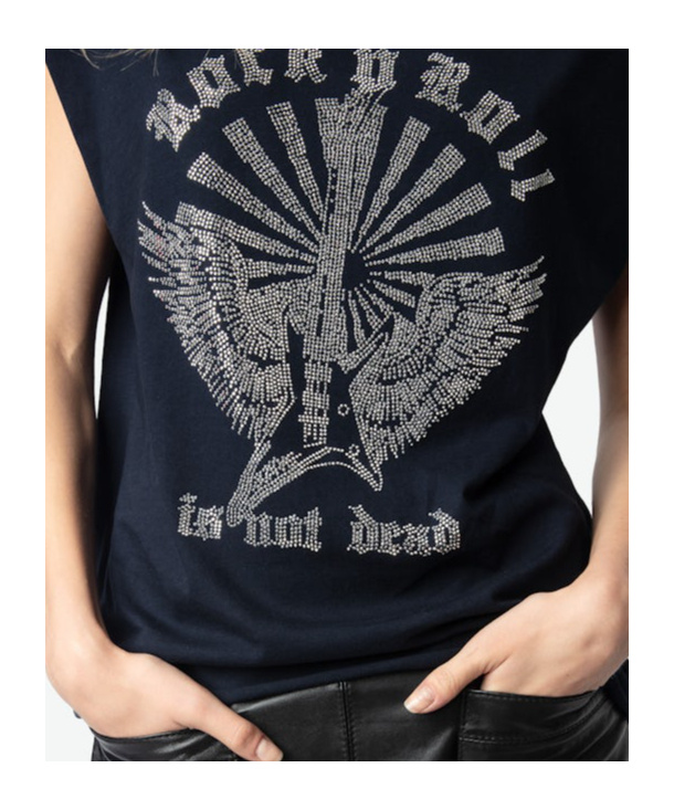 Shop Zadig & Voltaire Zadig Voltaire Cloe Tank Top In Black