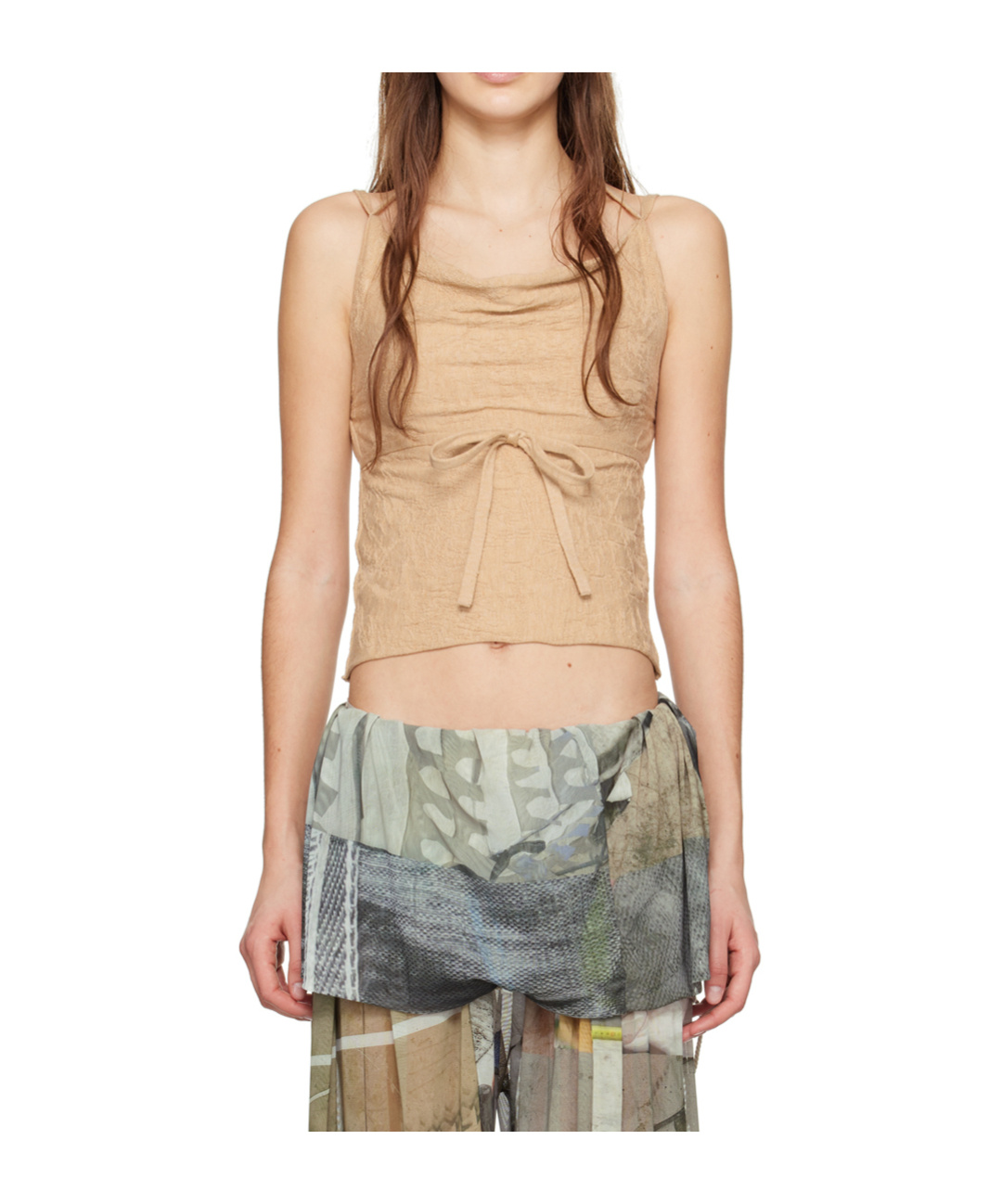 Serapis Beige Strap Camisole In Neutral