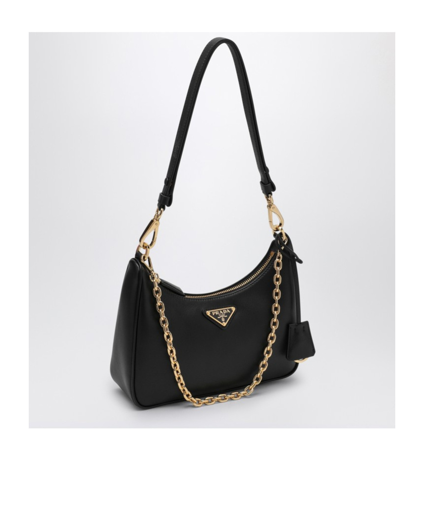 Prada Re-edition Shoulder Bag In Black