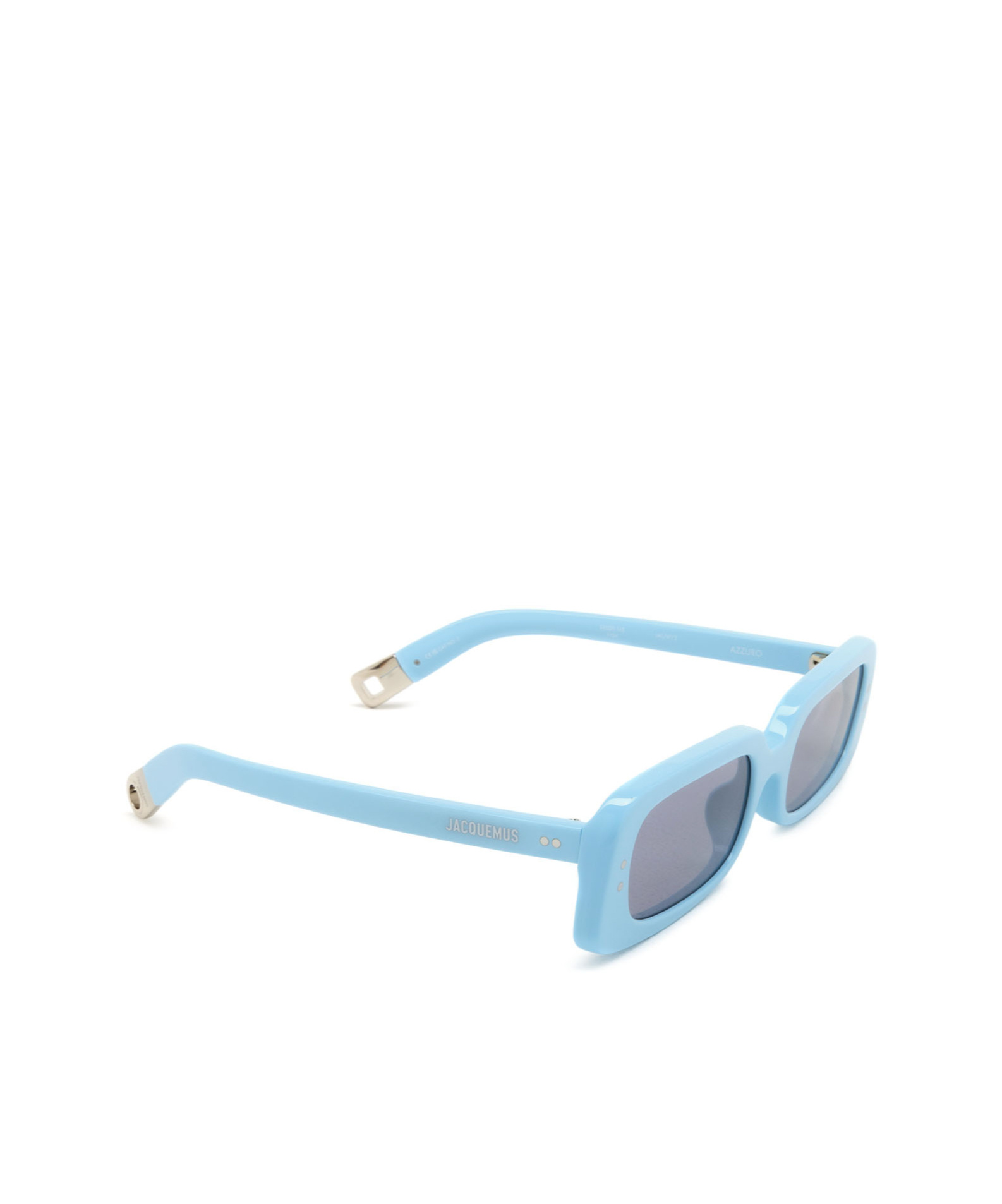 Jacquemus The Azzuro Rectangular Sunglasses In Gray