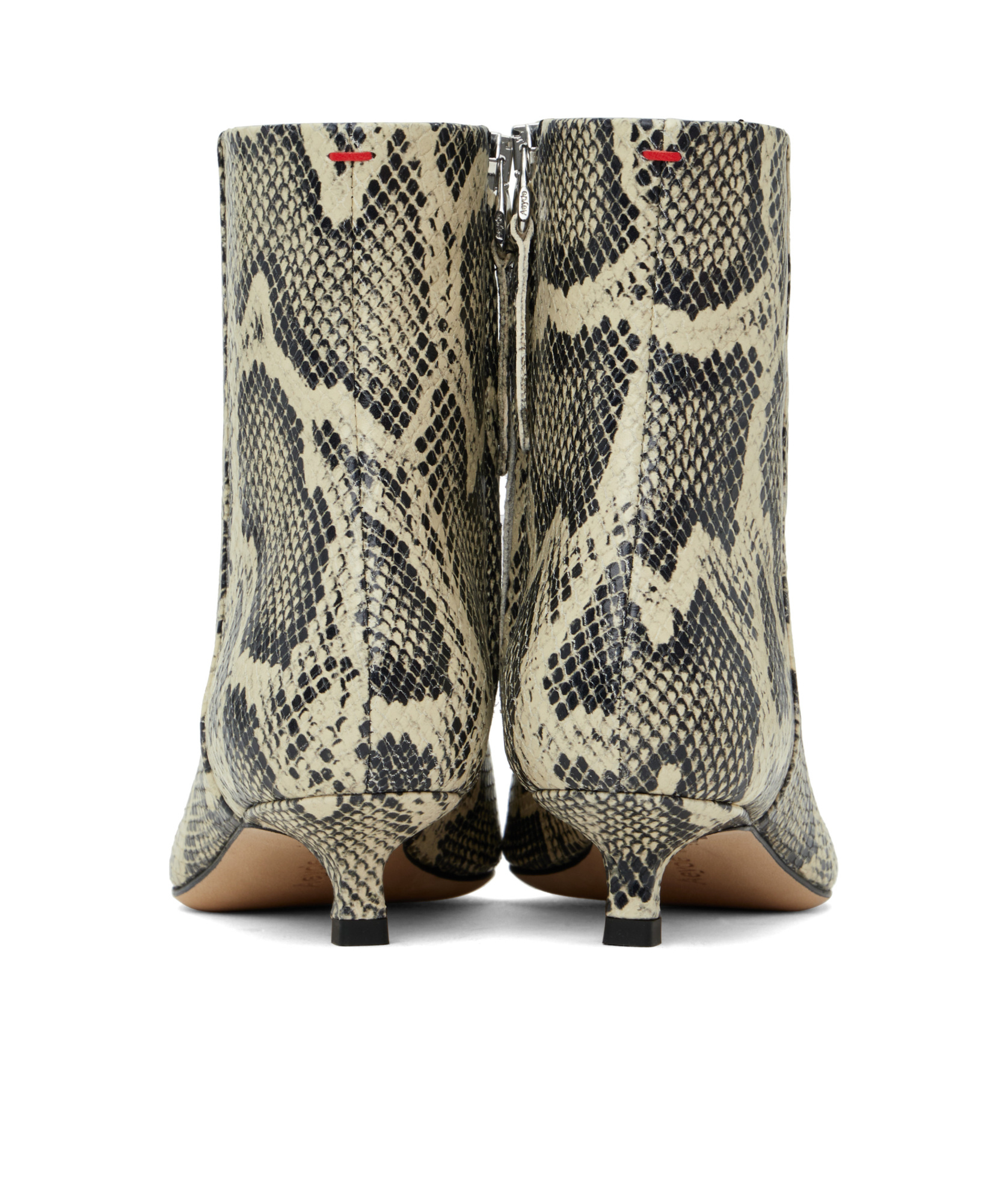 Aeyde Pointed Ankle Boots In Nude