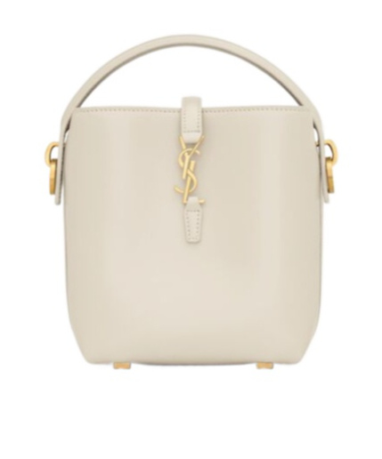 Saint Laurent Mini Le 37 Tote Bag In Nude