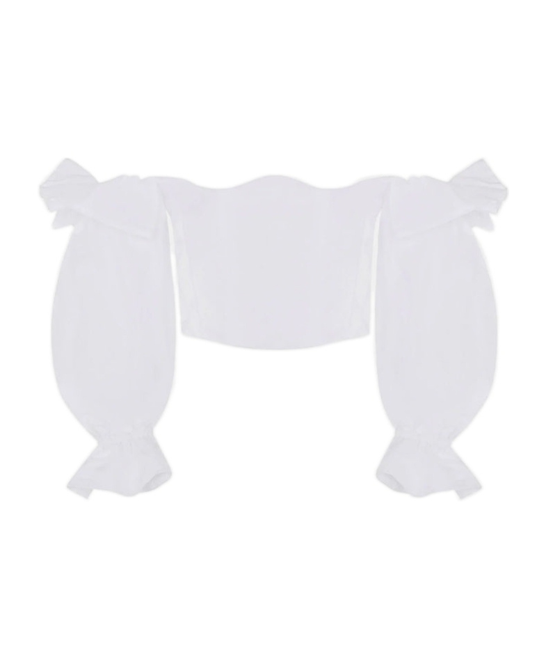 Paris Georgia Long-sleeved Blouse In White