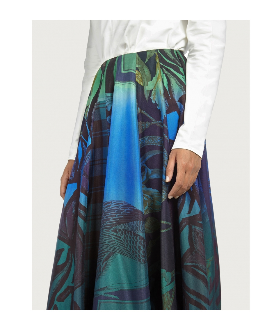 Ferragamo Printed Skirt In Multi
