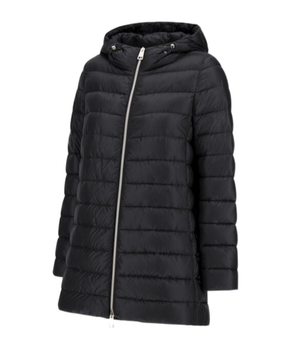 Herno Resort A-shape Jacket In Nylon Ultralight In Black