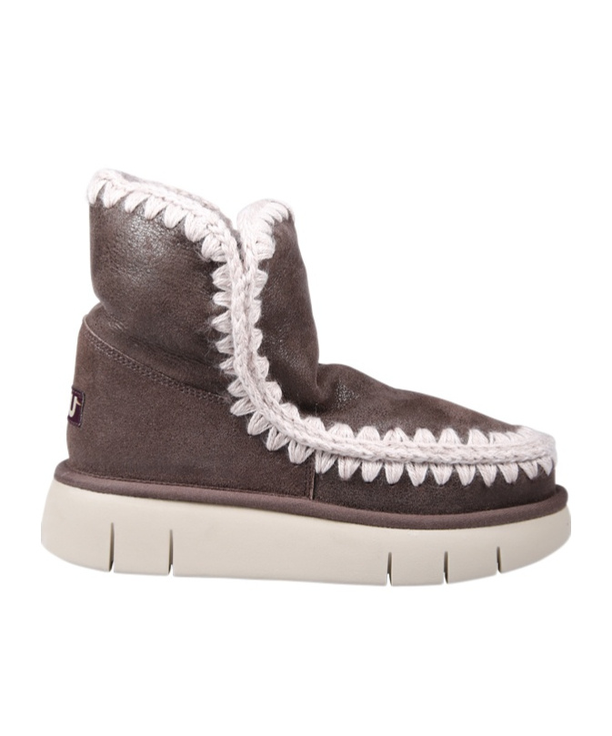 Mou Flat Boots In Brown