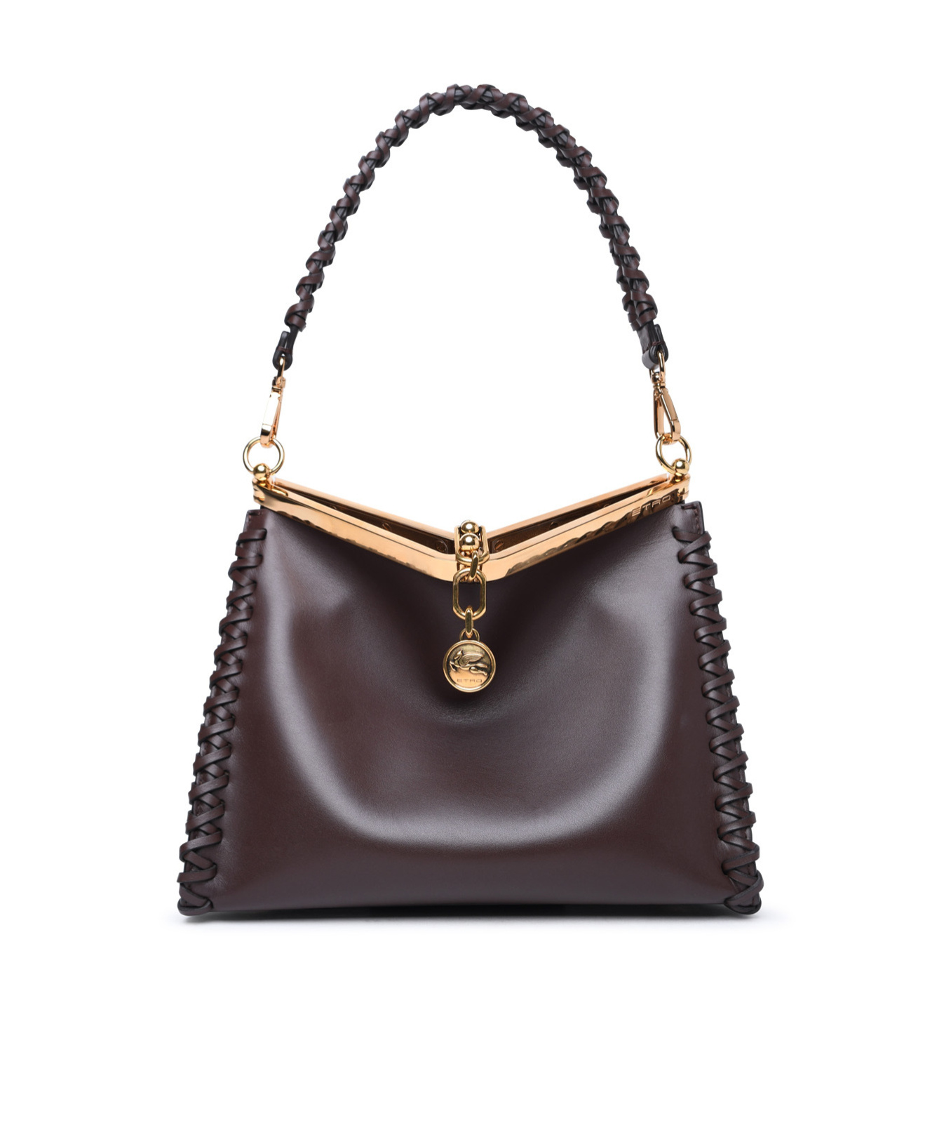 Etro Vela Logo Charm Shoulder Bag In Black
