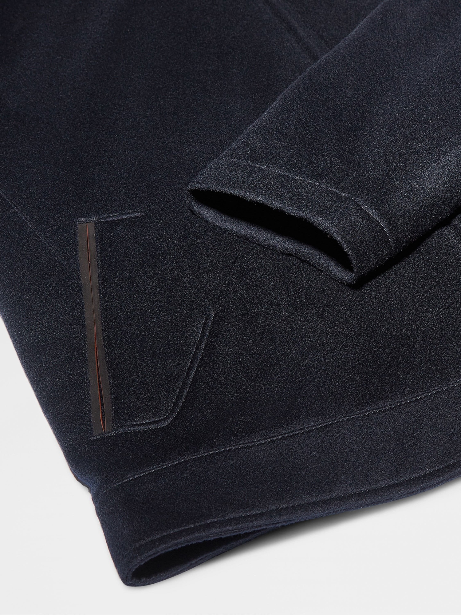 Shop Zegna Oasi Zipped-up Overjacket In Navy Blue