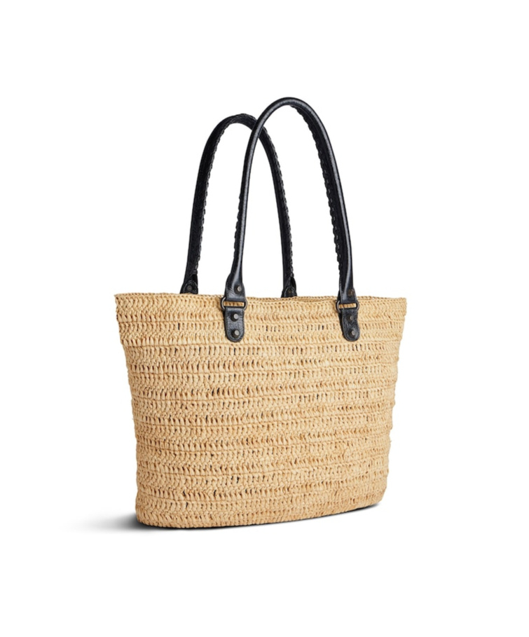 Balenciaga Women Raffia Medium Le City Shopping Bag In Brown