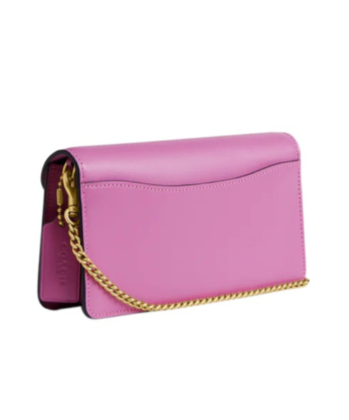 Coach Tabby 20 Logo Plaque Quilted Shoulder Bag In B4/fuchsia.