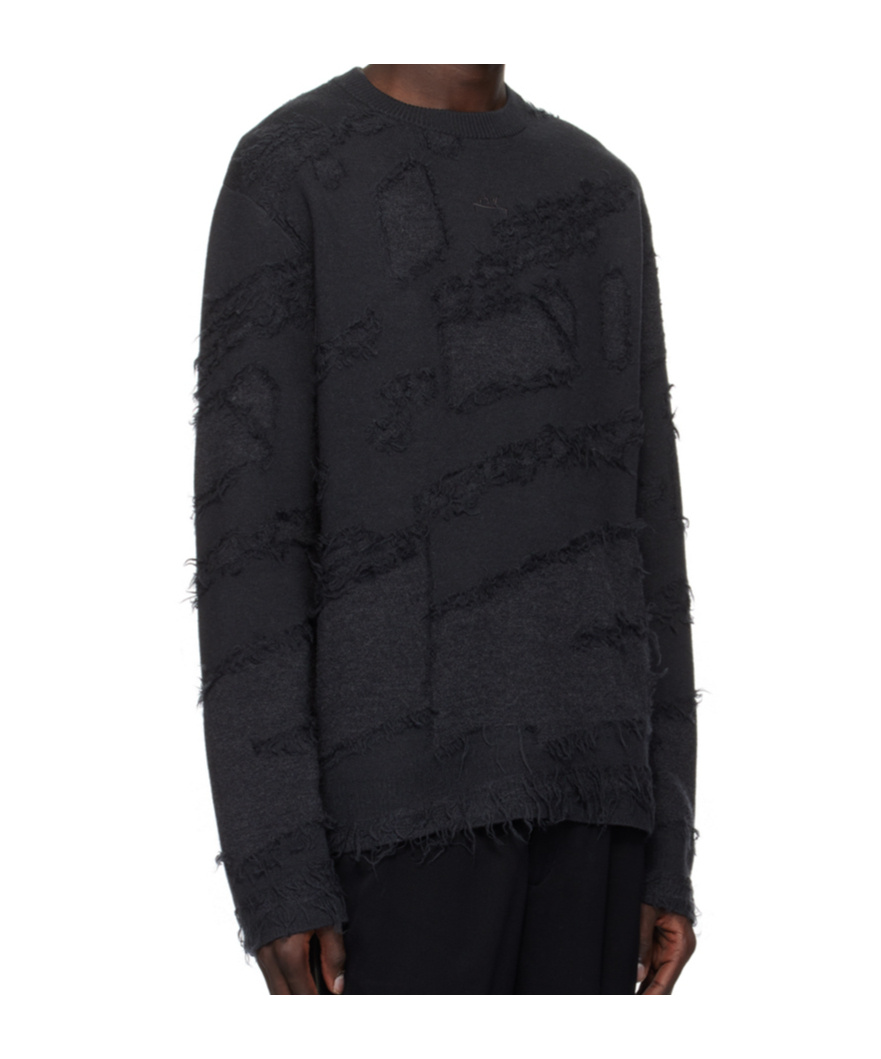 A-cold-wall* Black Frontage Sweater In Black