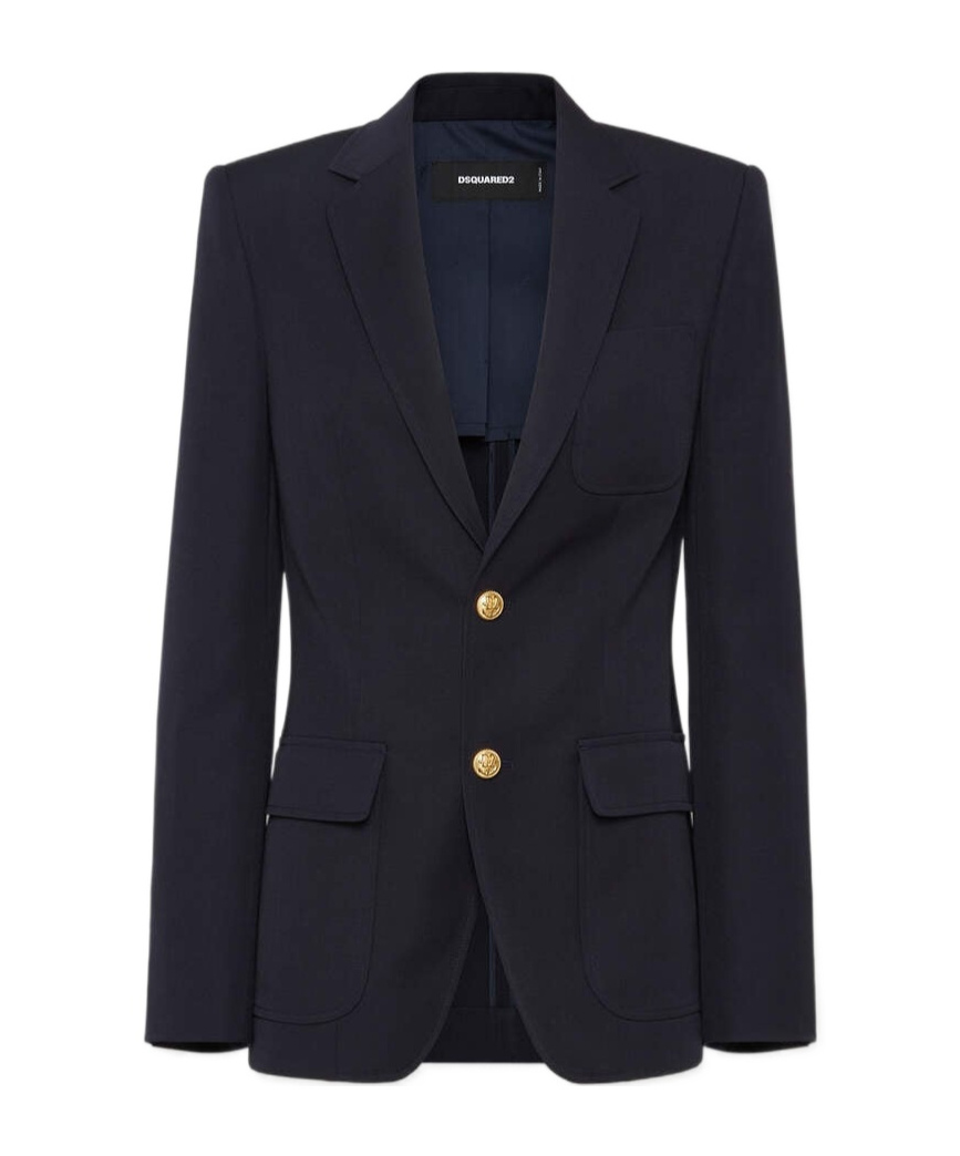 Dsquared2 Single-breasted Blazer In Blue