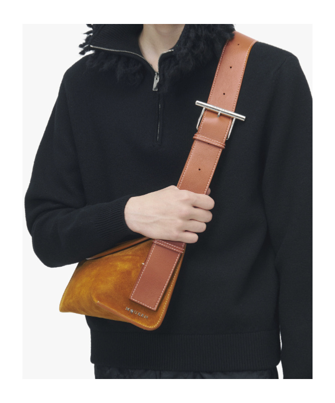 Alexander Mcqueen T-bar Sling Bag In Brown
