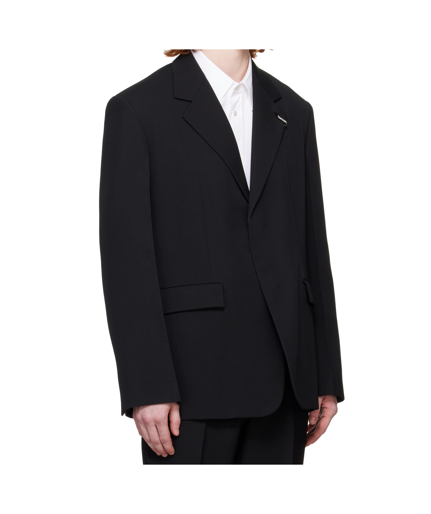 Jil Sander Long-sleeved Suit Jacket In Black