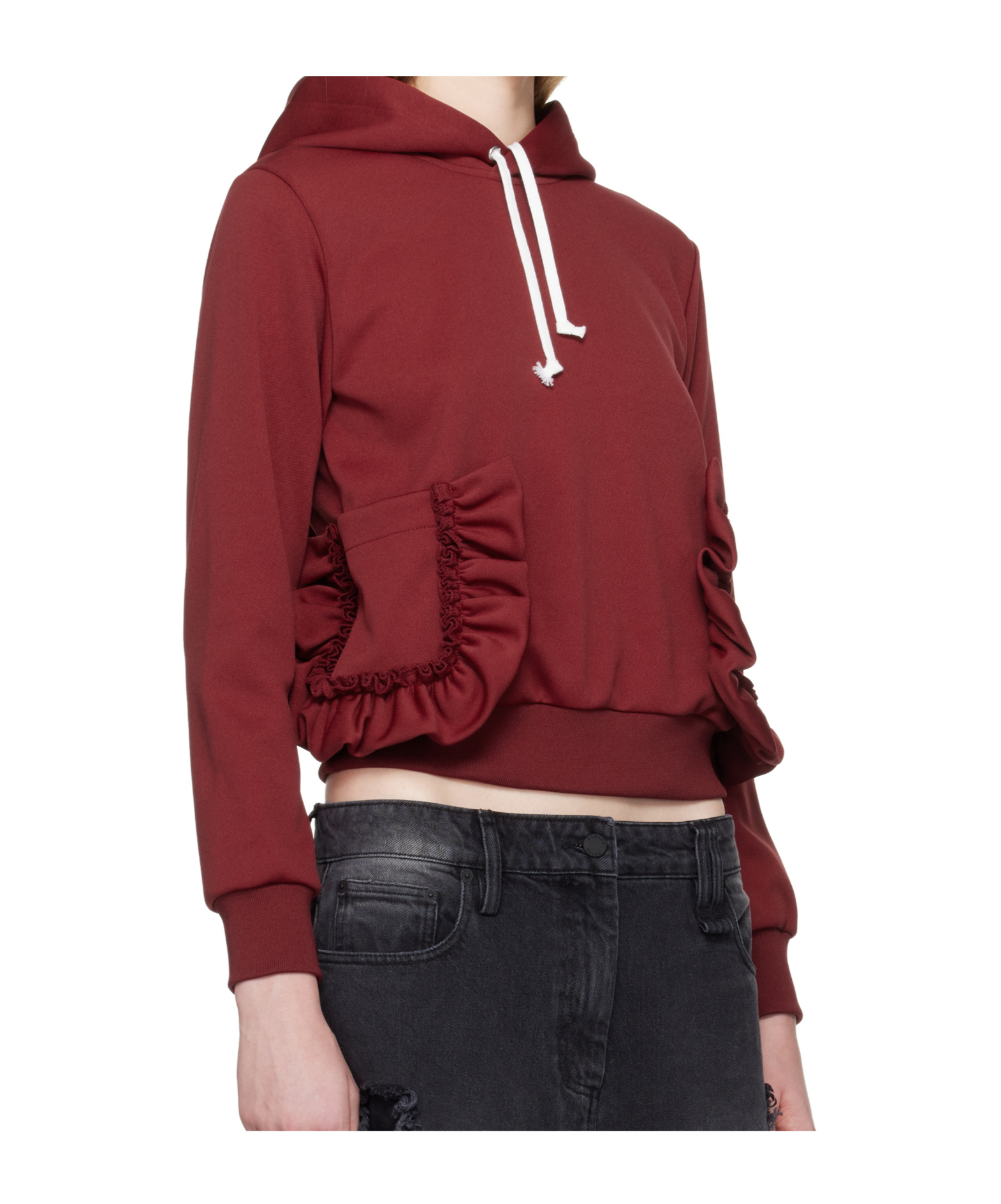 Comme Des Garçons Pocket Hoodie In Brown