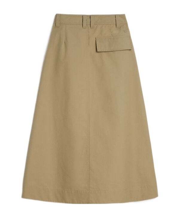 Jil Sander A-line Midi Skirt With High Waist In Green