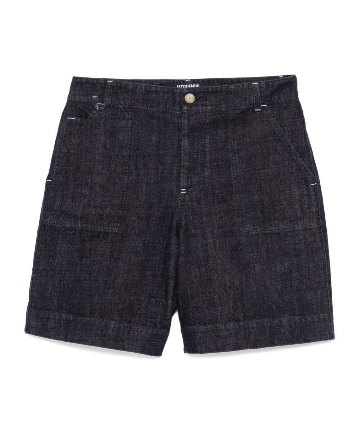 Jacquemus Short En Jean In Black