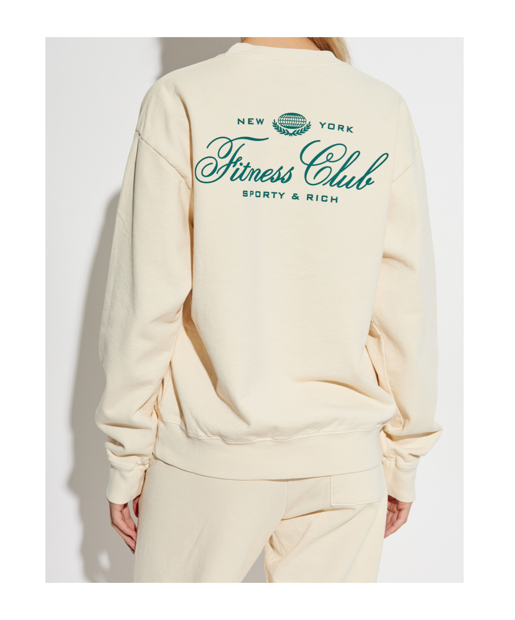 Sporty And Rich Long-sleeved Sweater In White