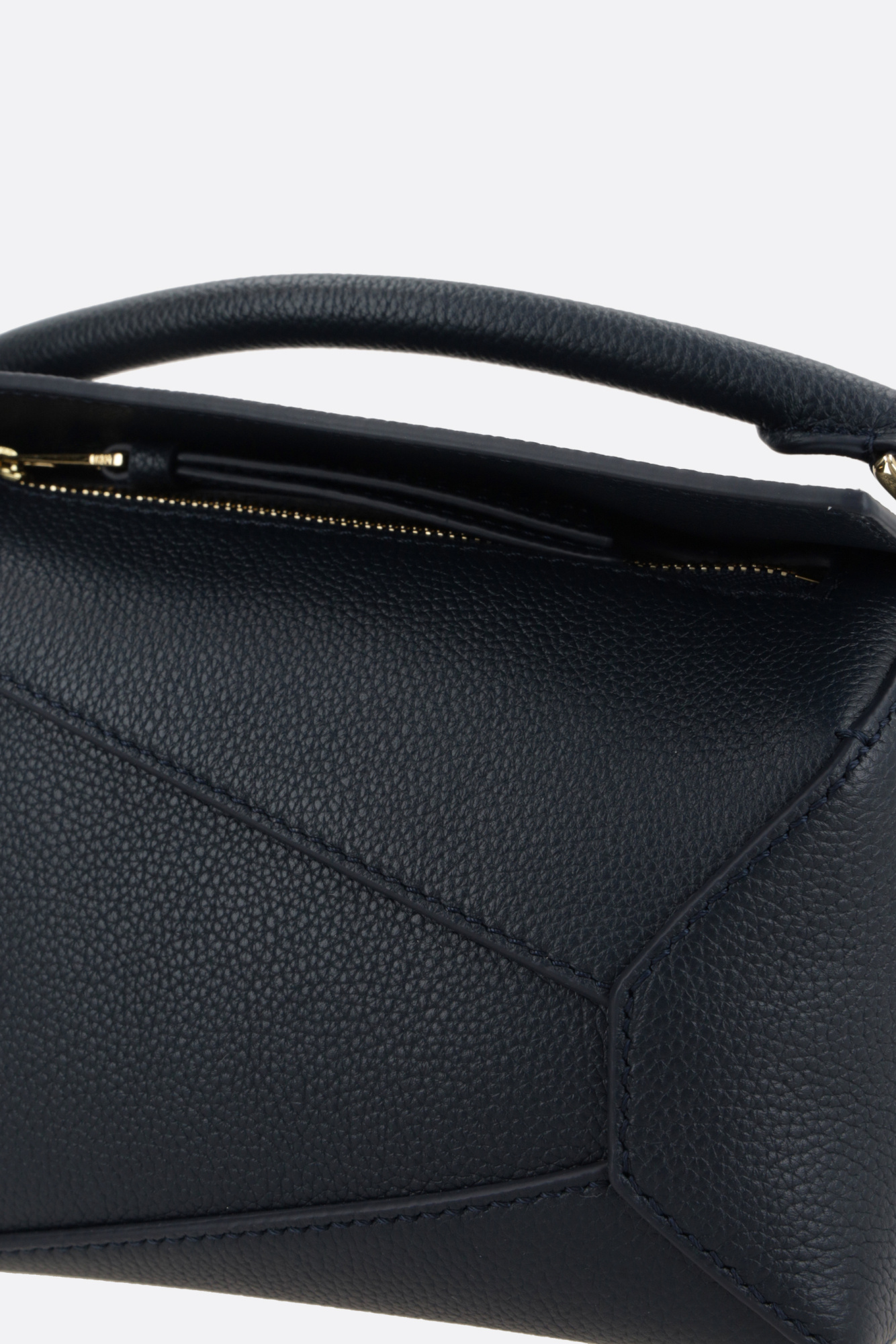 Shop Loewe Mini Puzzle Bag In Soft Grained Calfskin In Black