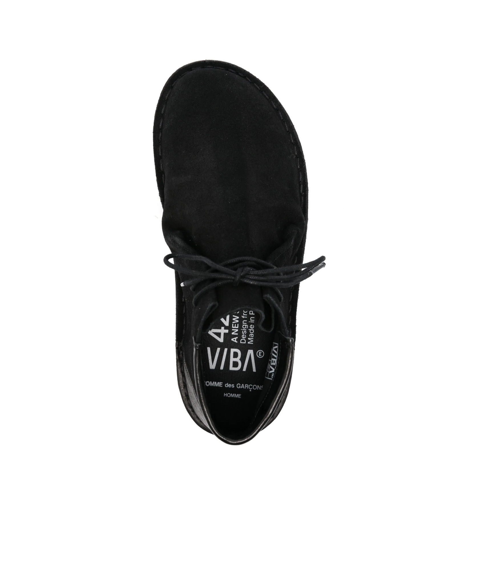 Comme Des Garçons Round-head Short Boots In Black