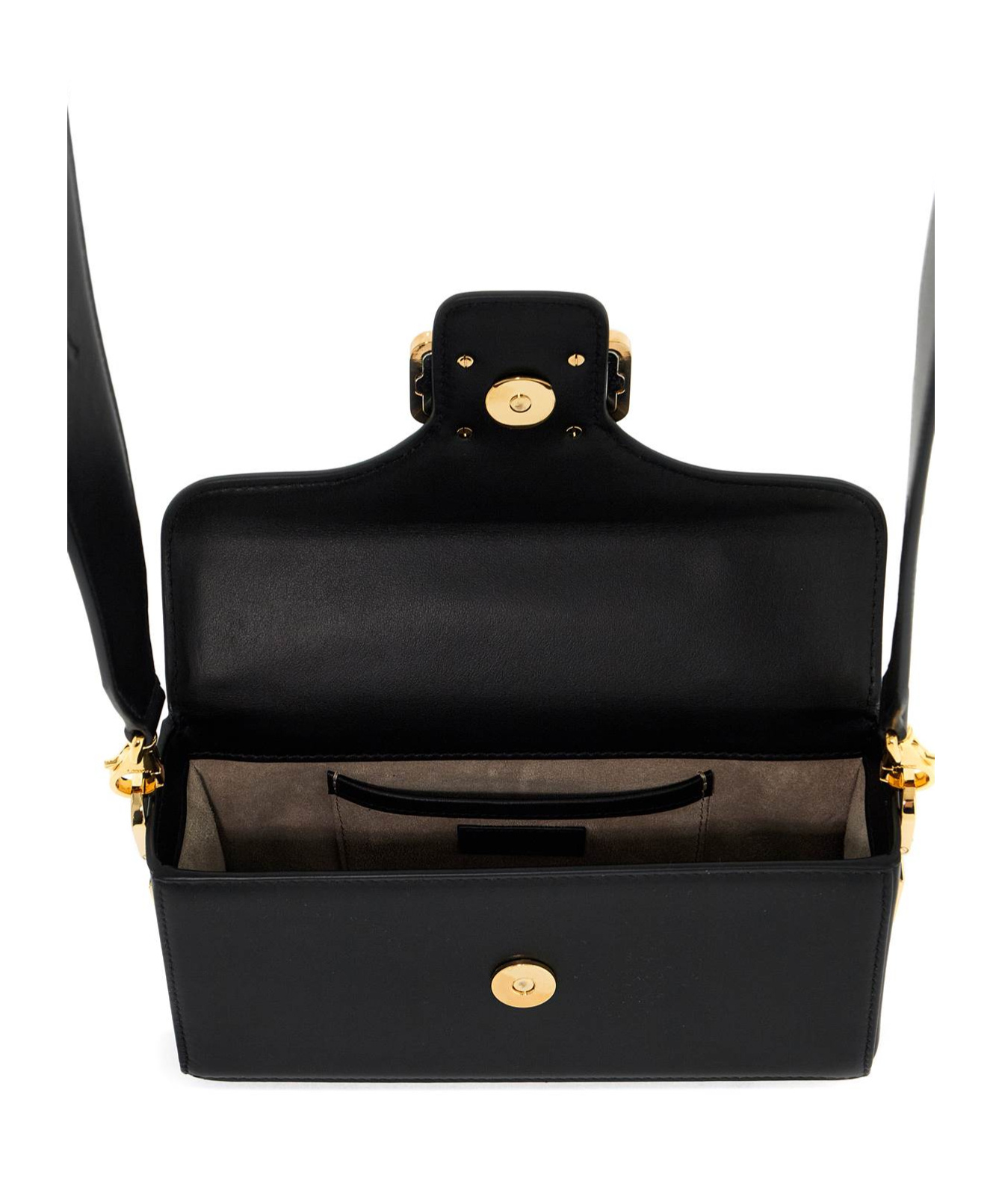 Shop Lanvin Logo Plaque Foldover Top Crossbody Bag In Black