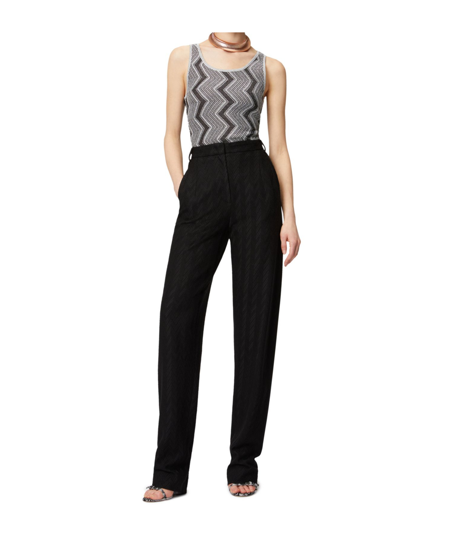 Missoni Casual Pants With Belt Loops In Black