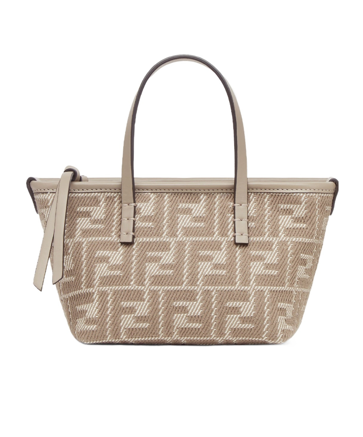 Fendi Dove Grey Roll Mini Minibag In Nude