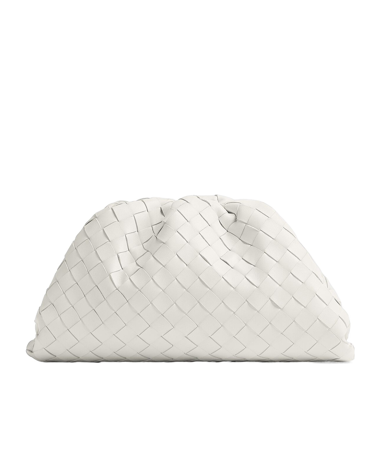 Bottega Veneta White Mini 'the Pouch' Clutch In White