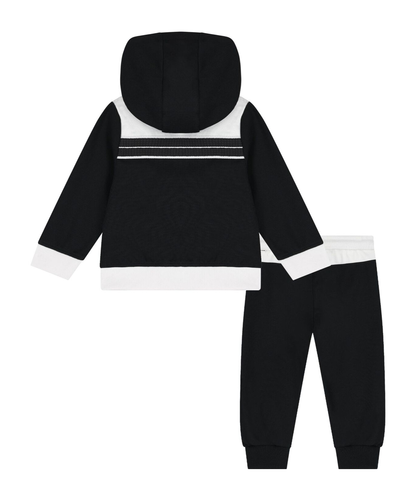 Hugo Boss Logo-print Cotton-blend Tracksuit In Black