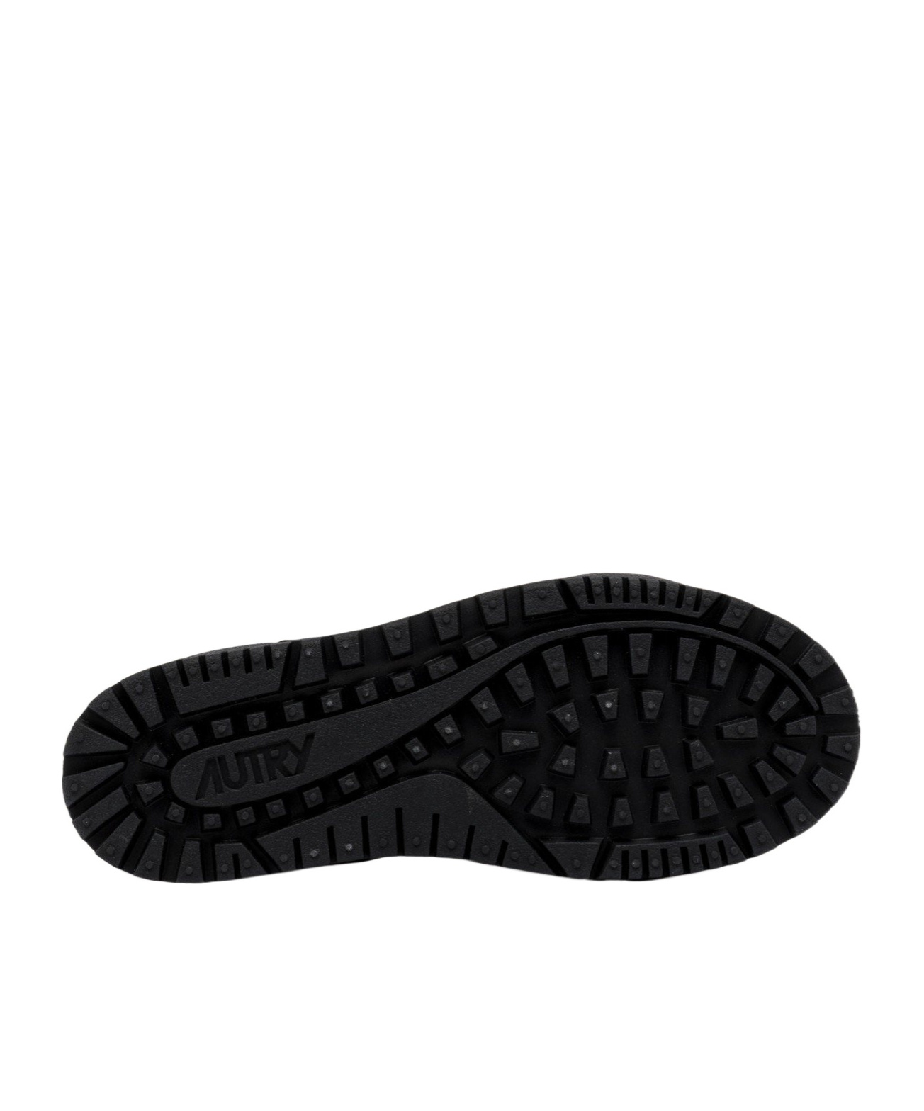 Autry Strap-up Round-head Sneakers In Black