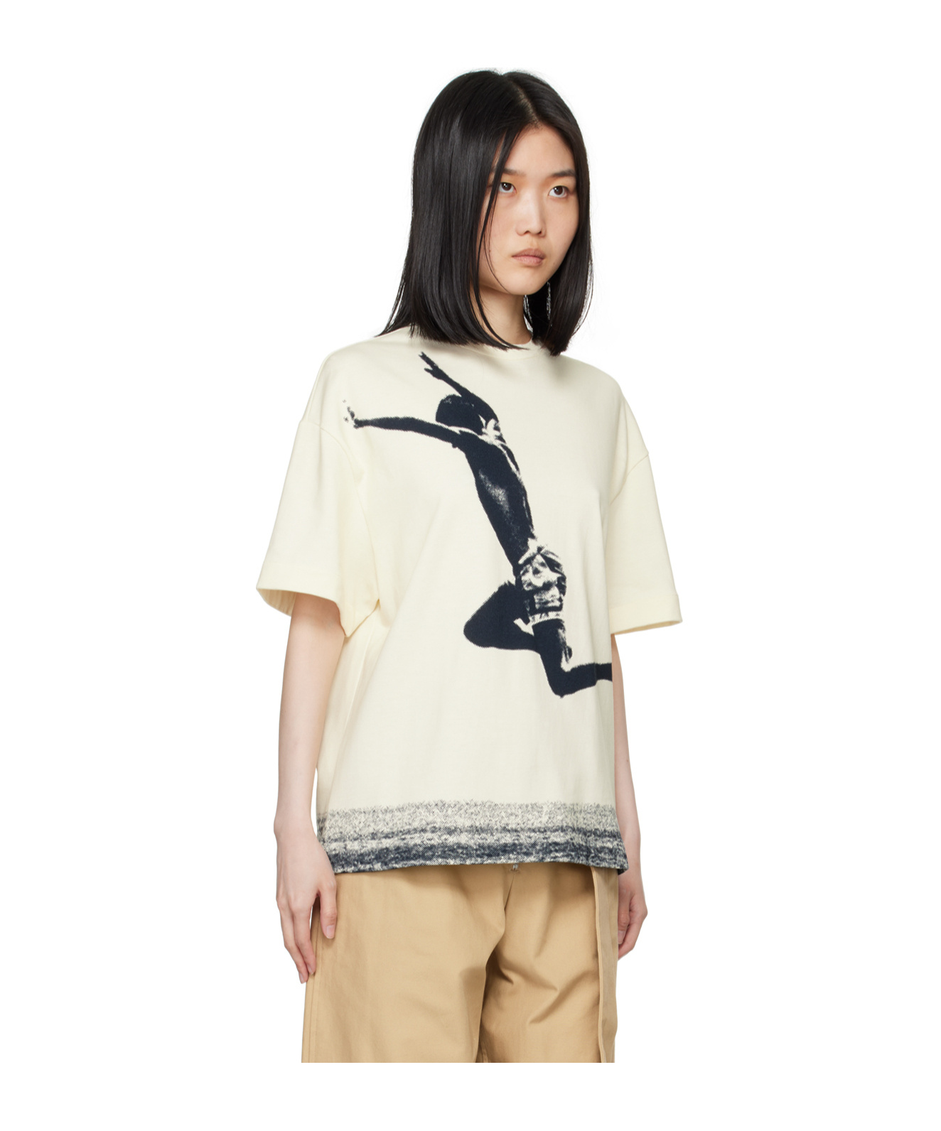 Jil Sander Printed T-shirt In White