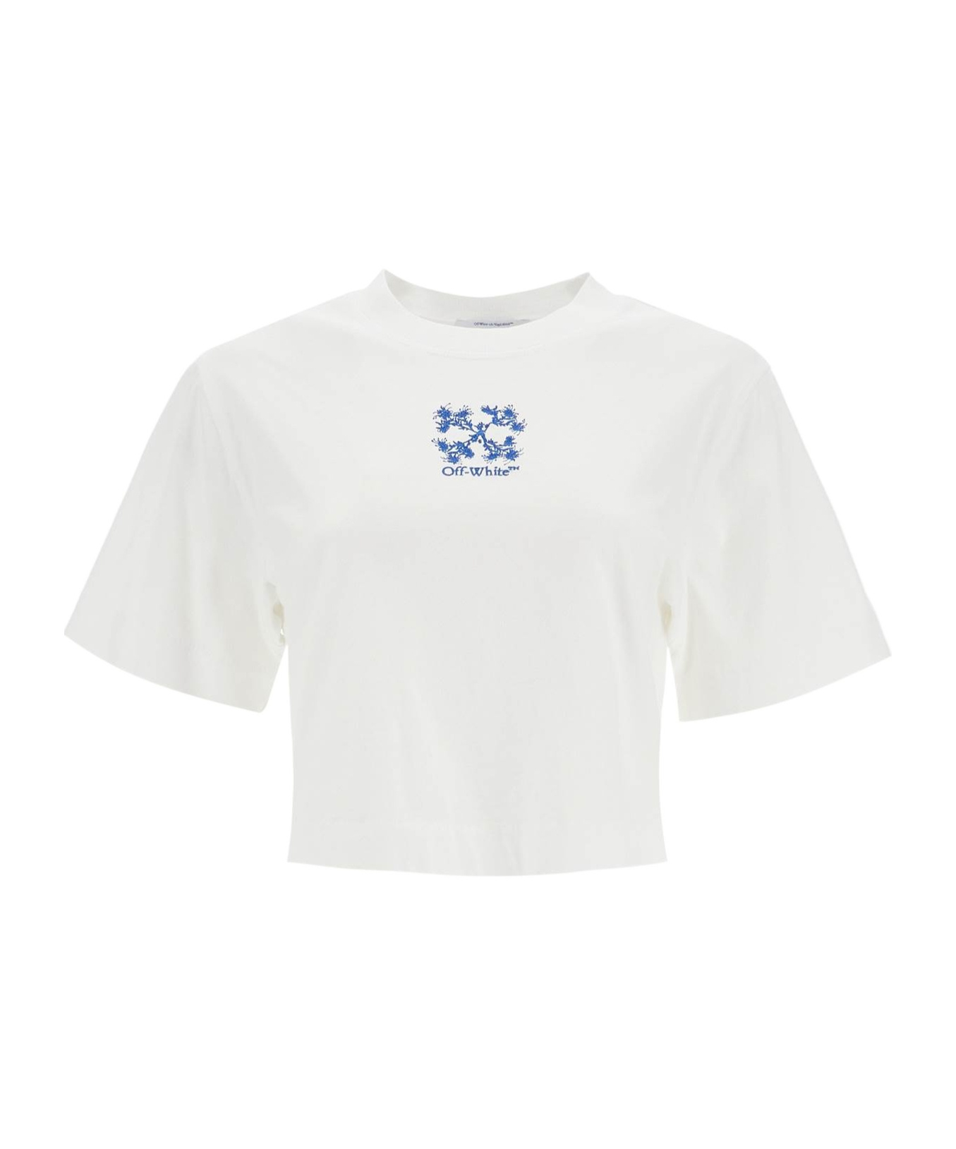 Off-white Open-necked Black Shirt In White