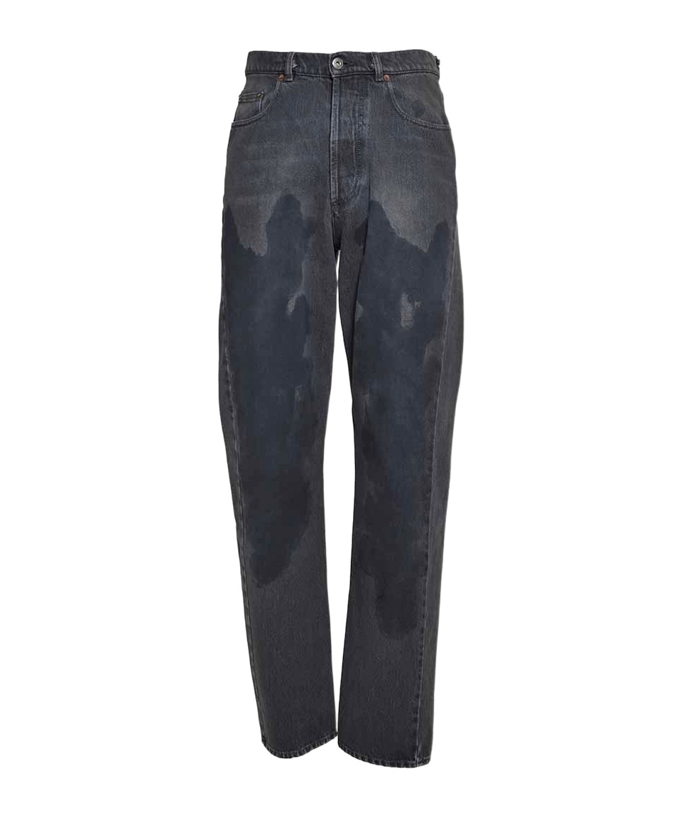 Magliano Gray Unregular Jeans In Black