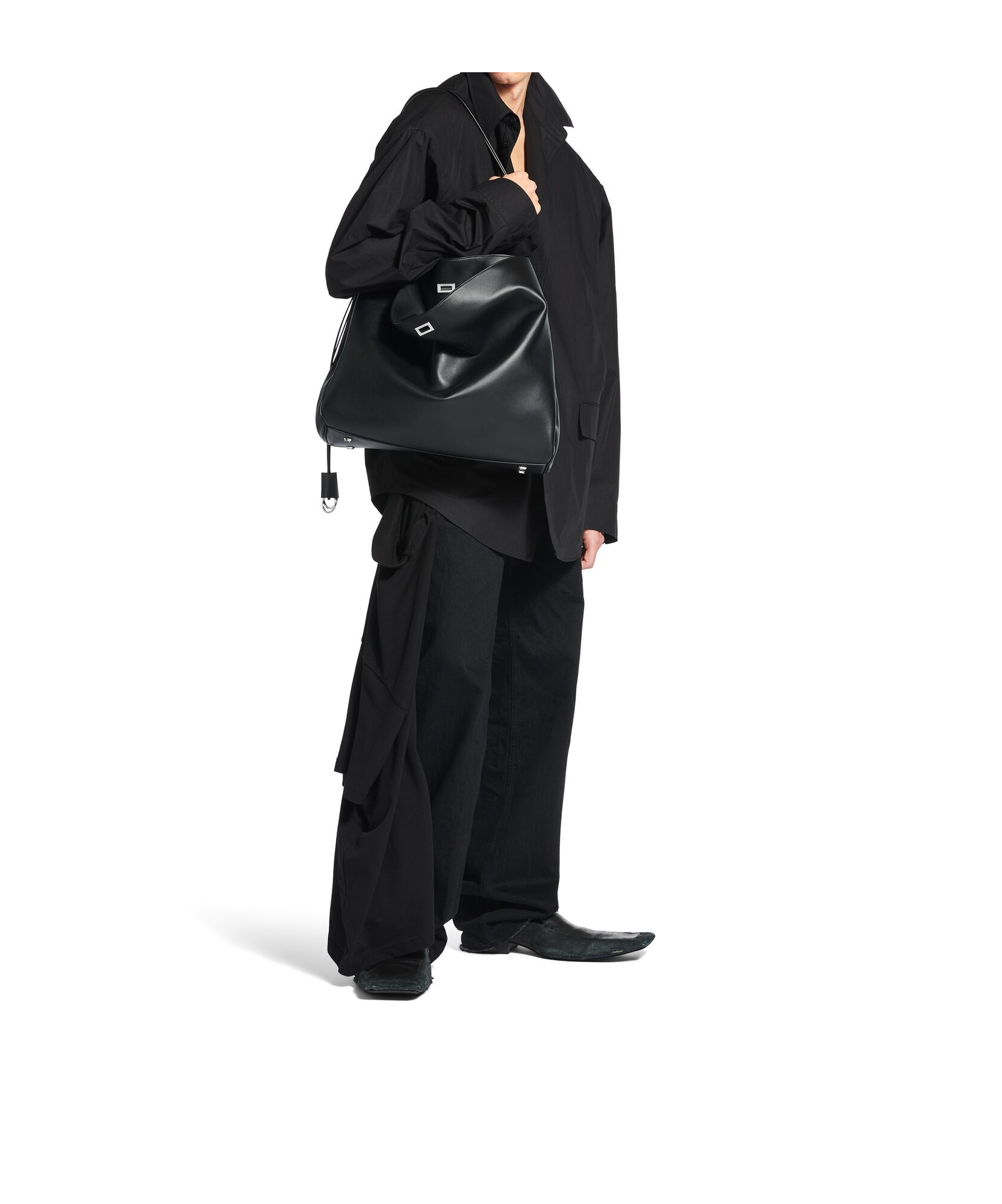 Balenciaga Rodeo Vertical Tote Bag In Black