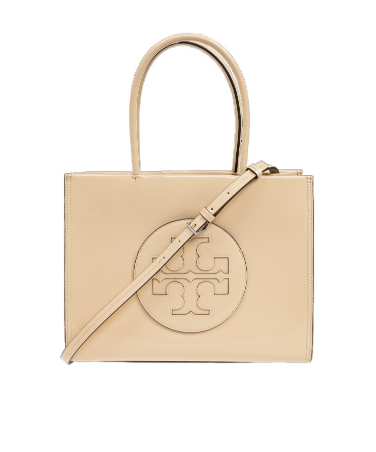 Tory Burch Double-handle Tote Bag In Nude