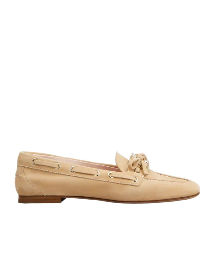 Roger Vivier Très Vivier Boat Loafers In Suede In Brown