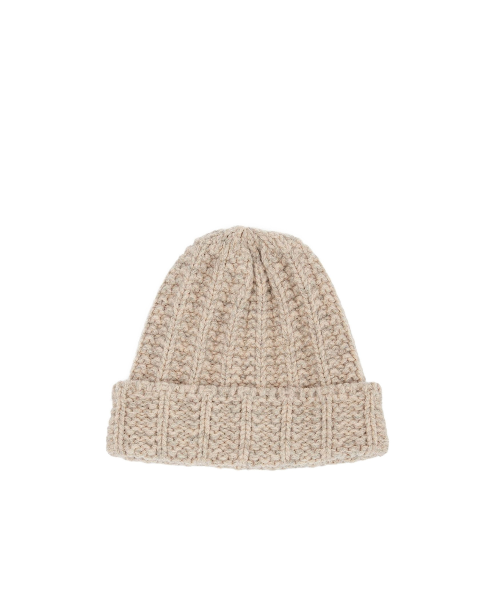 Maison Margiela Shetland Knit Beanie In Nude