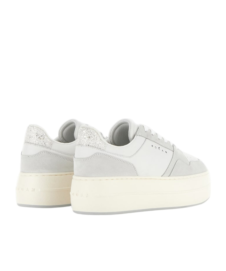 Hogan Skyscraper Logo Printed Lace In White