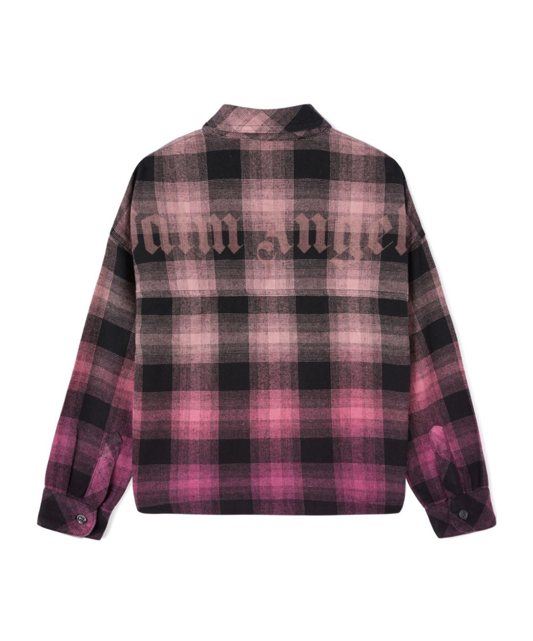 Palm Angels Flanellhemd Mit Farbverlauf In Black